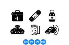 Cute Medical Supplies Clipart For Health Designs Product Image 1