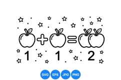 Apple Addition Math Clipart For Kids Learning Product Image 1