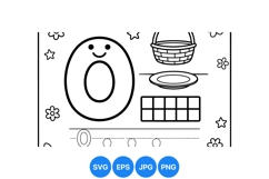 Alphabet Letter O Tracing Svg Design Printable Product Image 1