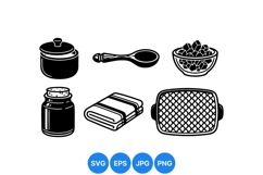 Classic Kitchen Utensils Illustration Product Image 1