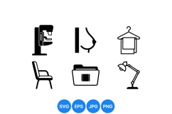 Minimalist Home Icons Vector Graphics Product Image 1