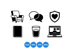 Minimal Office Icons For Web And Print Product Image 1