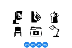 Minimalist Office Icons For Business Illustrations Product Image 1