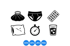 Cold Flu Icon for Health Designs Product Image 1