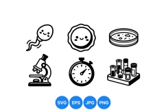 Hand Drawn Science Lab Icons For Education Product Image 1