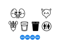 Medical Kidney And Urinary Tract Icon Product Image 1