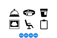 Medical Hospital Icon Graphics For Healthcare Design Product Image 1