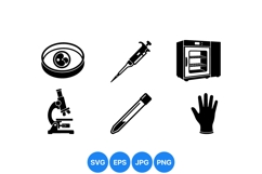 Scientific Laboratory Equipment Vector Graphics Product Image 1