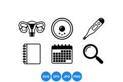 Pregnancy Tracker Medical Icon For Planning Product Image 1