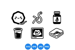 Pregnancy Health Icons For Medical And Baby Care Product Image 1