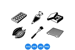 Chocolate Making Icon Vector Clipart Product Image 1