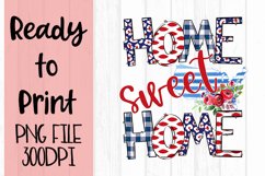 Patriotic Home Sweet Home Ready to Print Product Image 1