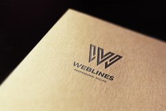 Web Lines Letter W Logo Product Image 1