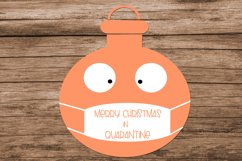 Christmas Ornaments with Face Masks Clipart- COVID Christmas Product Image 3