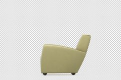 Isometric Arm Chair 3D isolated render Product Image 1