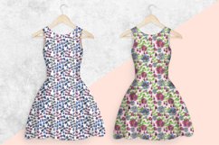 4 floral watercolor patterns, digital paper Product Image 5