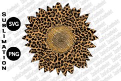 Leopard Sunflower SVG PNG Sublimation Product Image 3