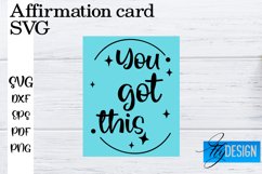 Affirmation Card SVG Design | Positive Affirmation Quotes Product Image 1