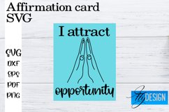 Affirmation Card SVG Design | Positive Affirmation Quotes Product Image 1