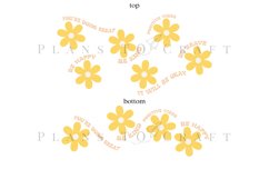 affirmation daisy 40oz quencher tumbler sublimation full wrap high resolution transparant background
