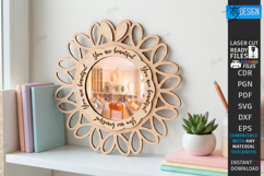 Affirmation Mirror Frame Laser Cut | Motivational Wall Frame Product Image 1