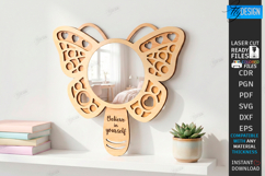 Affirmation Mirror Frames Laser Cut Bundle | Wall Frames SVG Product Image 2