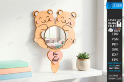 Affirmation Mirror Frames Laser Cut Bundle | Wall Frames SVG Product Image 8