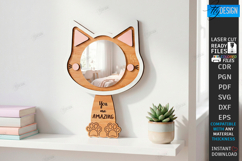 Affirmation Mirror Frames Laser Cut Bundle | Wall Frames SVG Product Image 10