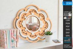 Affirmation Mirror Frames Laser Cut Bundle | Wall Frames SVG Product Image 11