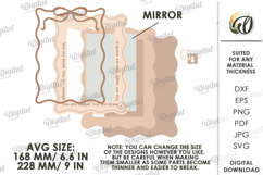 Affirmation Mirror Laser Cut. Home Decor SVG Product Image 2