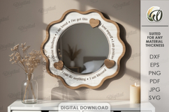 Affirmation Mirrors Bundle Laser Cut. Home Decor SVG Product Image 4
