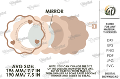 Affirmation Mirror Laser Cut. Home Decor SVG Product Image 2