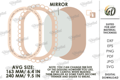 Affirmation Mirror Laser Cut. Home Decor SVG Product Image 2