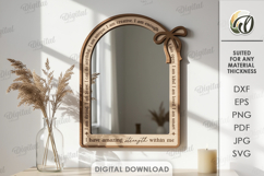 Affirmation Mirrors Bundle Laser Cut. Home Decor SVG Product Image 8