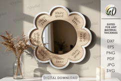 Affirmation Mirrors Bundle Laser Cut. Home Decor SVG Product Image 9