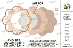 Affirmation Mirror Laser Cut. Home Decor SVG Product Image 2