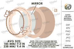 Affirmation Mirror Laser Cut. Home Decor SVG Product Image 2