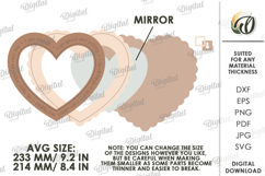Affirmation Mirror Laser Cut. Home Decor SVG Product Image 2