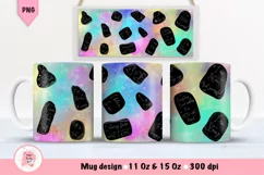This is a mug sublimation affirmation in PNG file format. It is with a very high resolution and is perfect for mug gifts.