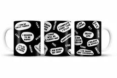 Affirmation Mug Sublimation Designs, Self Love Png, Positive Quotes PNG, Black History PNG, Mug Wrap