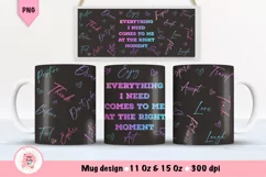 Affirmation Mug Sublimation Designs, Self Love Png, Positive Quotes PNG, Black History PNG, Mug Wrap