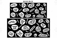 Affirmation Mug Sublimation Designs, Self Love Png, Positive Quotes PNG, Black History PNG, Mug Wrap