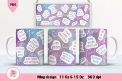 Affirmation Mug Sublimation Designs, Self Love Png, Positive Quotes PNG, Black History PNG, Mug Wrap