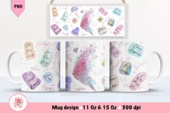 This is a mug sublimation affirmation in PNG file format. It is with a very high resolution and is perfect for mug gifts.