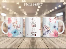 Affirmation Mug Sublimation Designs, Self Love Png, Positive Quotes PNG, Black History PNG, Mug Wrap