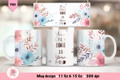 Affirmation Mug Sublimation Designs, Self Love Png, Positive Quotes PNG, Black History PNG, Mug Wrap