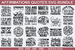 Affirmation Quotes SVG Bundle - Affirmation Design Product Image 1
