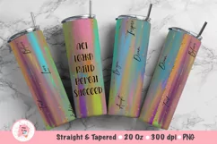 Tumbler Sublimation Affirmations Bundle, 20 oz tumbler wrap, Png Self Love