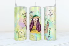 Tumbler Sublimation Affirmations Bundle, 20 oz tumbler wrap, Png Self Love