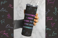 Tumbler Sublimation Affirmations Bundle, 20 oz tumbler wrap, Png Self Love